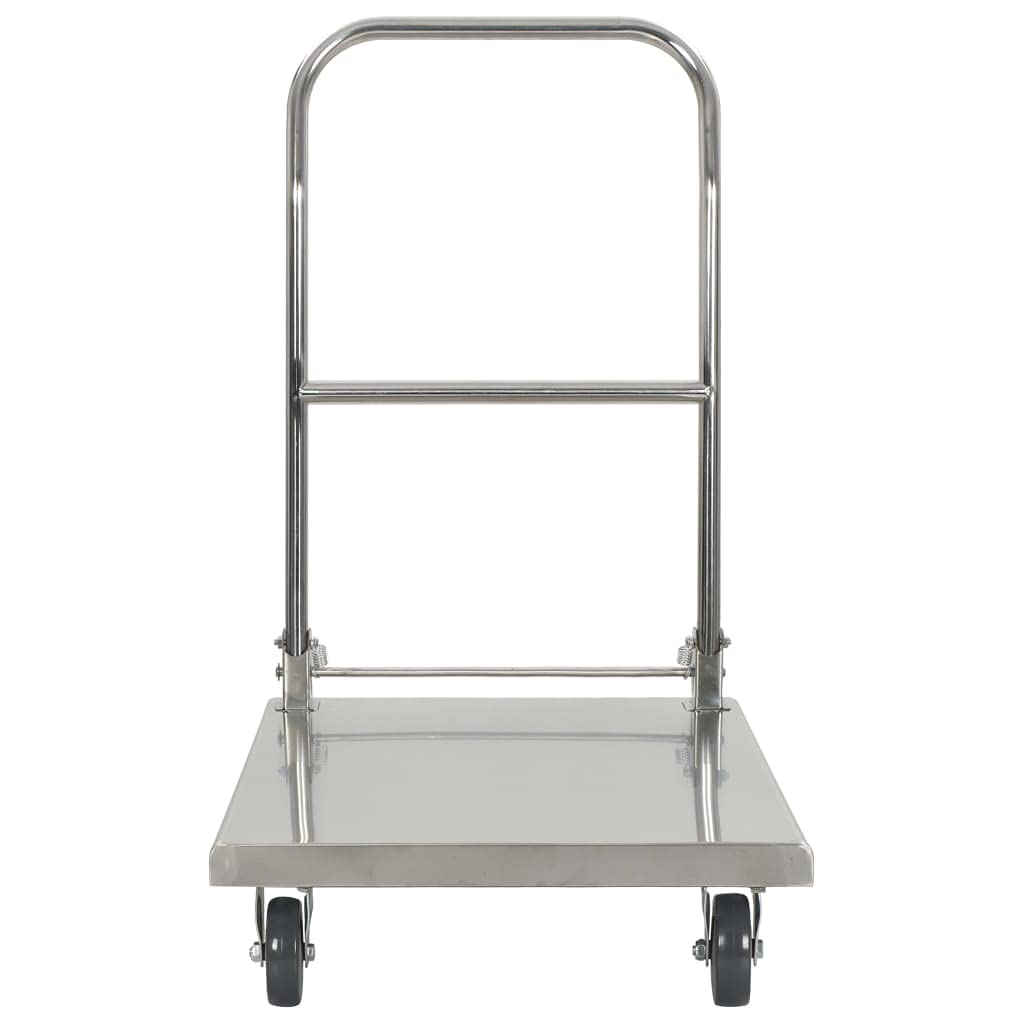 Plattformwagen Silbern 82 x 53 x 86 cm Edelstahl,13.25kg,50919