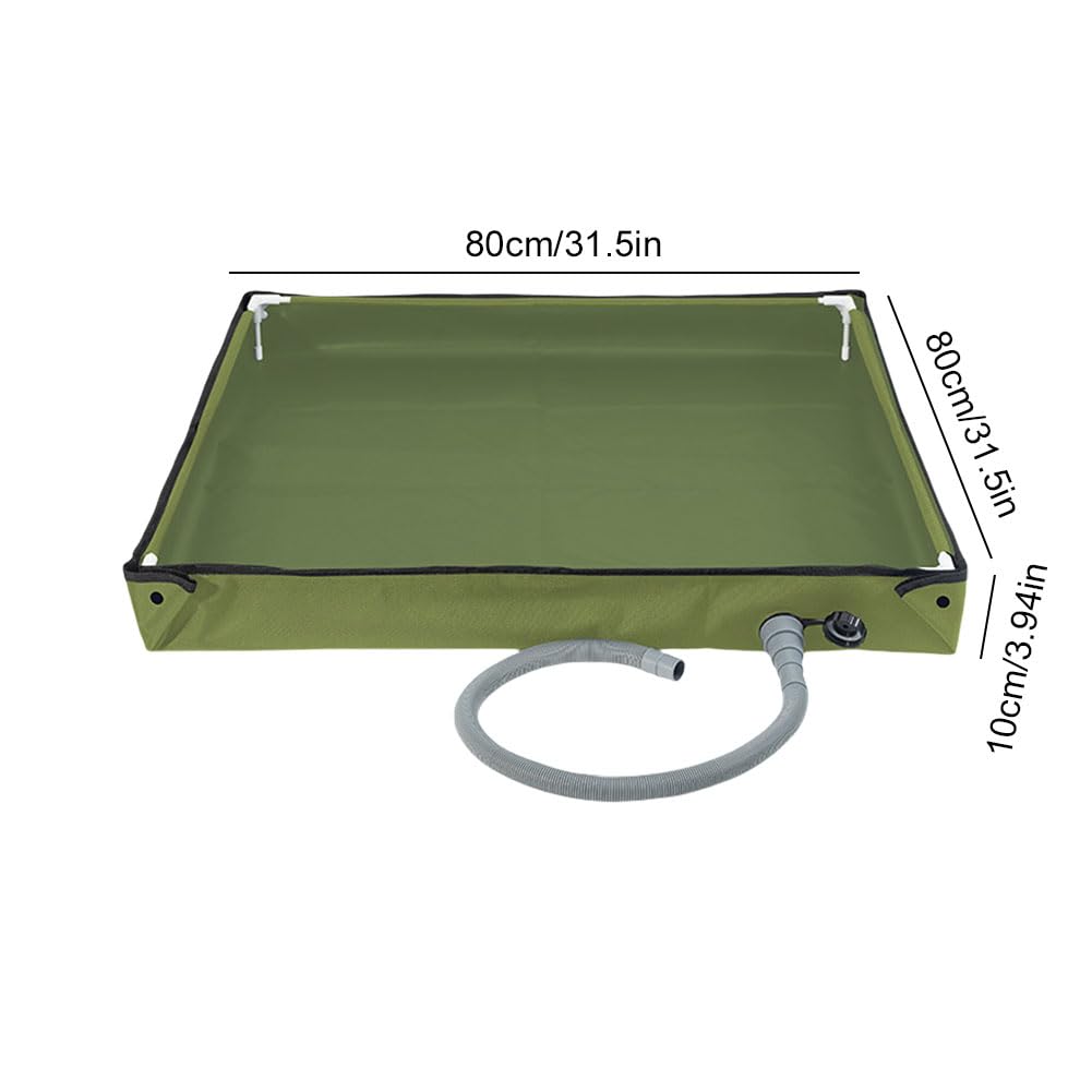 Receveur de douche portable 2 en 1 - Receveur de douche pliable avec tuyau de vidange pour camping, douche en plein air, tente - Idéal pour le camping-car, la plage, les animaux domestiques et les