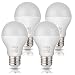 Tento LED 12V E26 Bulbs 10W A19 12-Volt Low Voltage Bulb, Medium Screw Base 60-watt 75w Bulb,Warm White RV Interior Light Camper Marine,Off Grid Solar Light Fixture (60w 75w 4 Pieces Warm White)