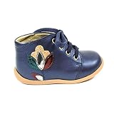 Pom d'Api Bottines Fille Bleu Stand UP