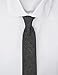 Proper Materials Men's Chambray Cotton Skinny Necktie Tie - Black