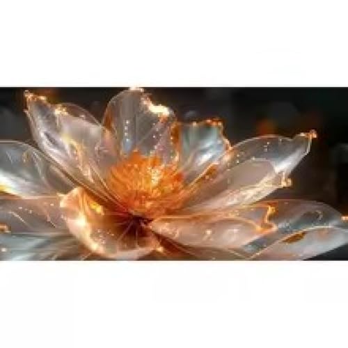Images d'art mural fleur d'or de luxe moderne peinture sur toile salon