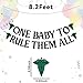 One Baby to Rule Them All Banner - Fantasy Shire Theme Gender Reveal Party Decor, Medieval Baby Shower Decorations Black Glitter