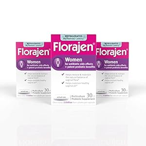 Florajen Women’s Vaginal Probiotics, Provides Gut Health & Constipation Relief for Adults and Bloating Relief for Women, 90 Capsules (3 Packs of 30) (Refrigerated)