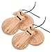 WEKAMOS Castanets Piccoli per Dita Legno Naturale Giocattoli Ritmici Musicali Educativi per Adolescenti Strumenti Percussione Semplici e Colorati per Sviluppo Del Senso Del Ritmo immagine