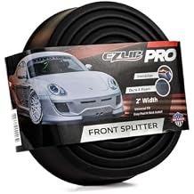 EZ Lip Front Splitter PRO Universal Fit 2-inch Lip Spoiler, Car Accessory to Protect and Customize Your Ride, Black