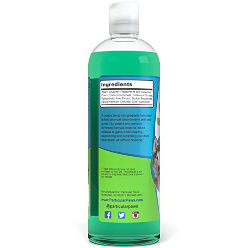 Particular Paws Fresh Breath Water Additive For Dogs And Cats - For Clean Teeth, Healthy Gums And Oral Care - 16Oz #TOP1