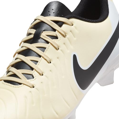 Nike Tiempo Legend 10 Club Multi-Ground Low-Top Soccer Cleats (DV4344-700, LEMONADE/BLACK-MTLC GOLD COIN) Size 6