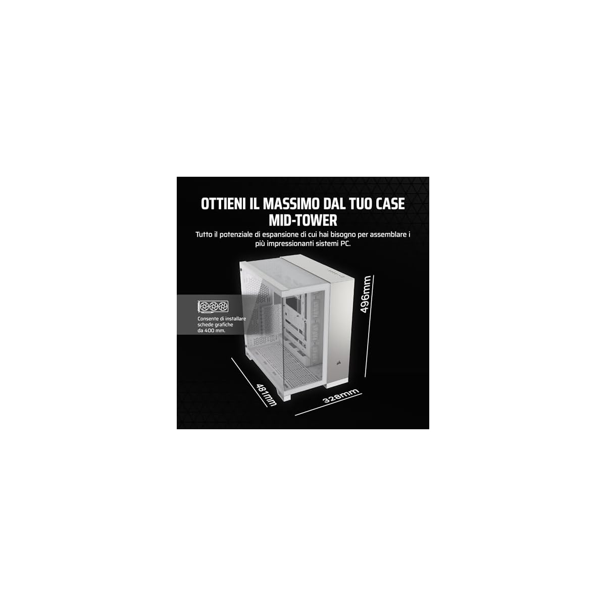 CORSAIR-6500X-Mid-Tower-ATX-Case-per-PC-a-Doppia-Camera-Vetro-Temperato-Panoramico-Compatibile-con-Scheda-Madre-a-Connessione-Inversa-Nessuna-Ventola-Inclusa-BiancoAlluminio-Grigio-Satinato