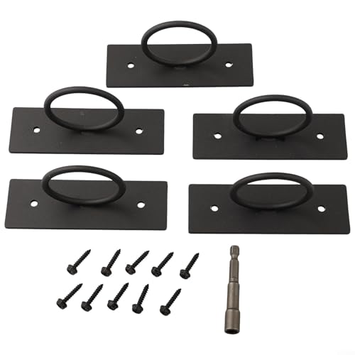 Support de corde en acier inoxydable circulaire noir pour barrière extérieure - 3