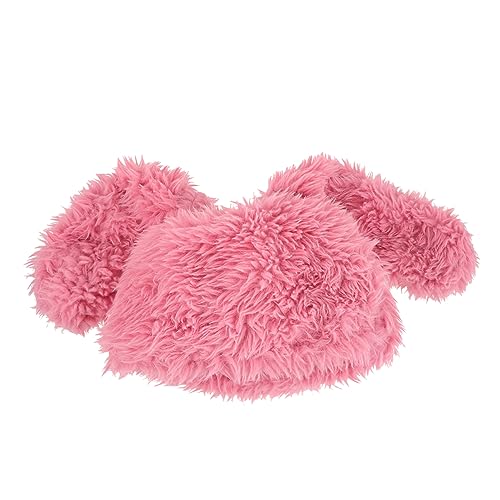 Chapeau de lapin oreilles longues en tissu moelleux bonnet confortable Veemoon
