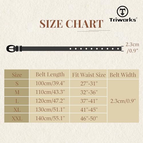 Triworks Women Leather Belt For Jeans Pants Fashion Ladies Skinny Faux Leather Dress Belt With Gold Buckle thumb #6