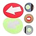 Abaodam 20pcs Reflective Trail Markers Lawn Signs Stakes Arrow Direction Signs for Enhanced Visibility