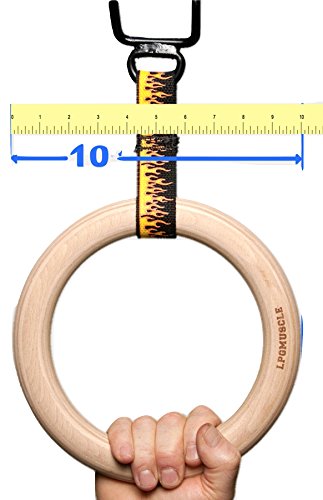 Anillas de madera para pull up Hyper 10 pulgadas miniatura 2