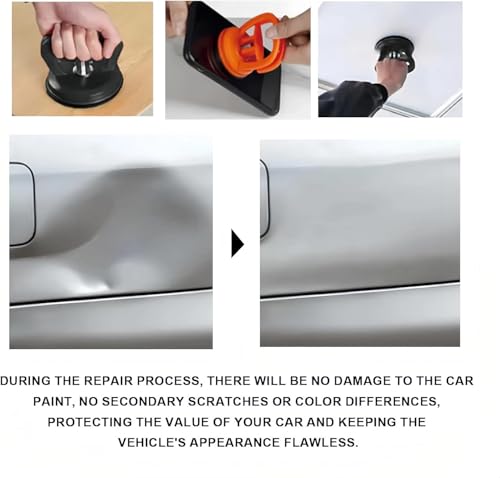Image of Heavy Duty Suction Cup Puller Tool - Automotive Body Panels, Glass, Tiles & Mirrors - Strong Vacuum Grip for Smooth Surfaces, DIY Dent & Panel Removal (Combo-A1)