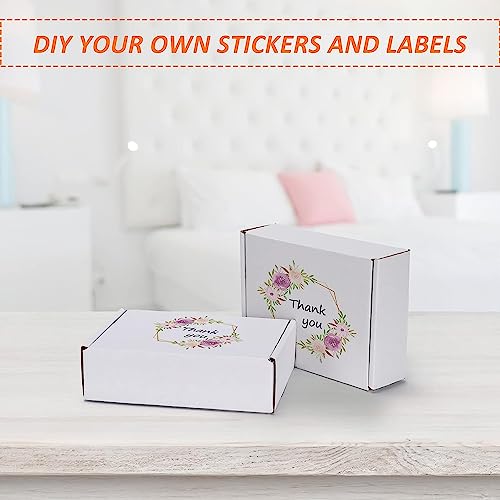 Horlimer 7X5X2 Small Shipping Boxes Set Of 50, White Corrugated Cardboard Box Literature Mailer #TOP4