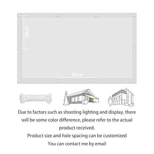 Toile de balcon blanche anti-UV pour bloquer la chaleur - 7