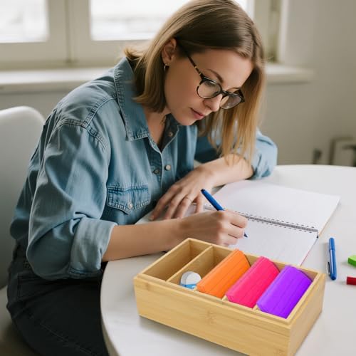 TYBYBB Karteikasten Karteikartenbox A7 Vokabeln 22x12x9cm Lernbox Karteikarten Lernkarten Lernkarteibox Aufbewahrung A7 Vokabelkarten Box Vokabelbox Vokabelkasten Karteibox mit Deckel