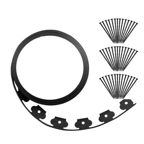 Osmond Kit de bordes de plástico para paisaje, sin excavación, para parterres y césped
