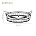 REGAL TRUNK & CO. Farmhouse Fruit Basket - Decorative Round Wire Bowl with Handles - Fruit Holder for Kitchen Counter - Rustic Storage for Produce and Home Décor