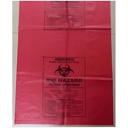 Biohazard Waste Bag 21x24 Inch (Pack of 40)