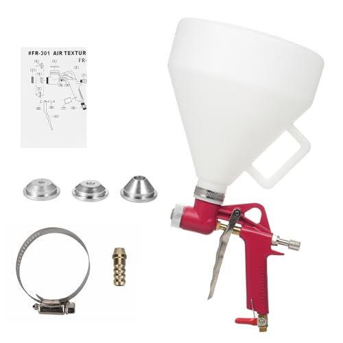 Versatile Texture Paint Spray Machine with Interchangeable Nozzles and 6L Plastic Pot