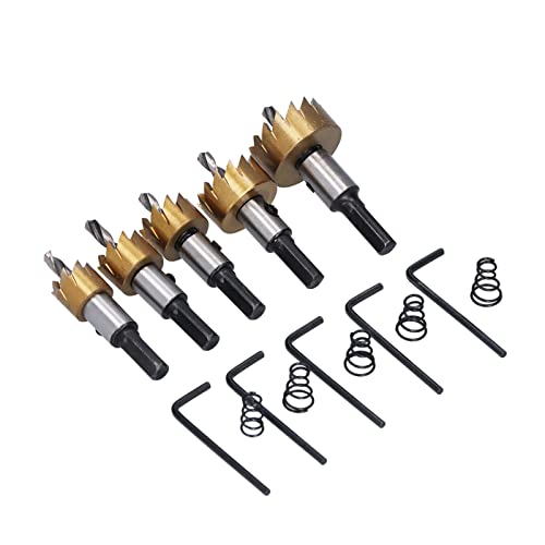 Set de 5 Brocas Sierra Hueca Premium en Acero Alto Carbono TiN miniatura 4