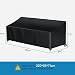 Awnic Gartensofa Abdeckung 3 Sitzer Wasserdicht Telo Oxford 220x85x61/71cm