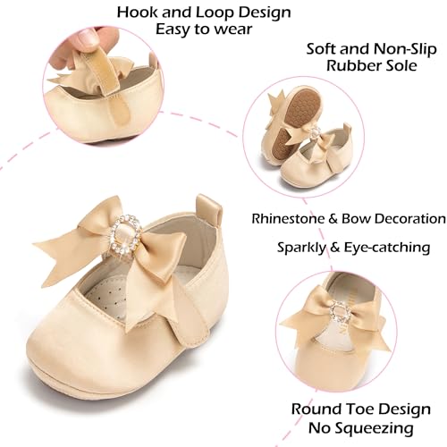 Image of PHIRAMIN Toddler Girl Mary Jane Dress Shoes-Little Girl School Uniform Shoes for Wedding Party