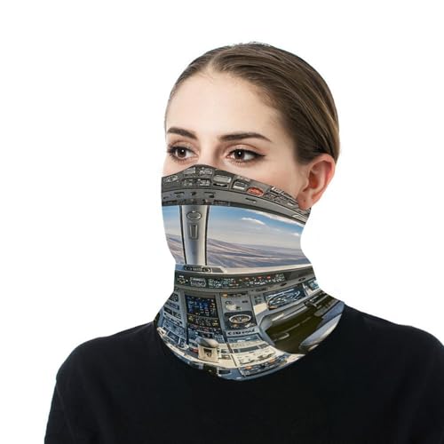 Gargantilla Térmica para Avión, Cubreboca Antiviento, Mascarilla Facial, Gorro de Cuello, Pañuelo para la Cabeza, Bandana para Hombre y Mujer miniatura 7