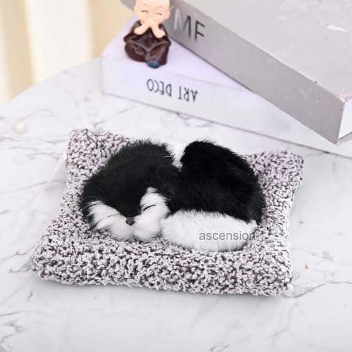 Image of Ascension Sleeping Cute Dog for Car Dashboard and Home Decor with Activated Carbon Car Accessories Interior Dashboard Decoration Good Gifts Sleeping Dog Toys