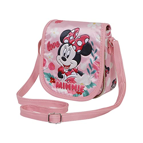 Minnie Mouse Garden-Sac à Bandoulière Muffin Mini, Rose