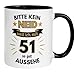 51 Geburtstag Männer Geschenk Tasse | Bitte kein Neid – weil ich mit 51 so gut aussehe | Lustige Geschenk Geburtstagstasse Spruch 51. Geburtstag | 51ter Geburtstag - Witziges Geburtstagsgeschenk Mann