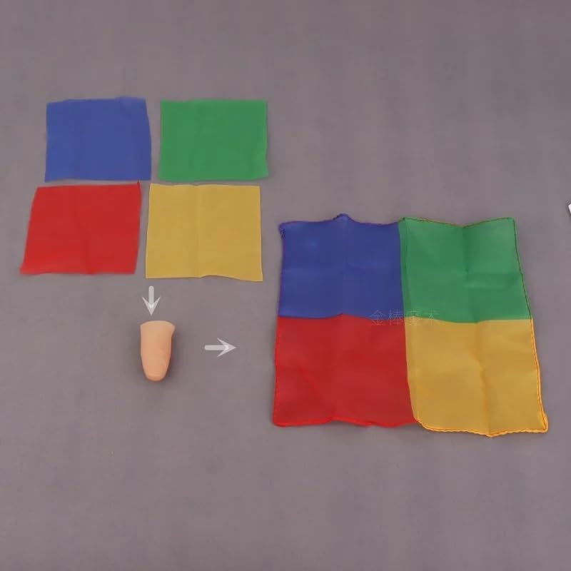 Miniatura 2 de SUMAG Bufandas Fusión Trucos de magia Cuatro a uno Bufanda de seda Restauración de accesorios mágicos Cerca de la calle Ilusiones Fácil Magia