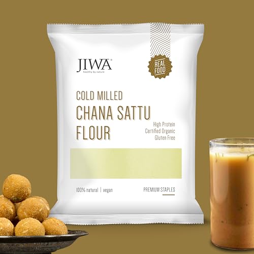 JIWA healthy by nature Cold Pressed Organic Chana Sattu Flour|High Protein|High Fiber|Roasted Bengal Gram Atta|Certified Organic & Naturally Gluten Free|100% Natural & Whole Grain|1 Kg (B0CVXVVPWL) Amazon Price History, Amazon Price Tracker