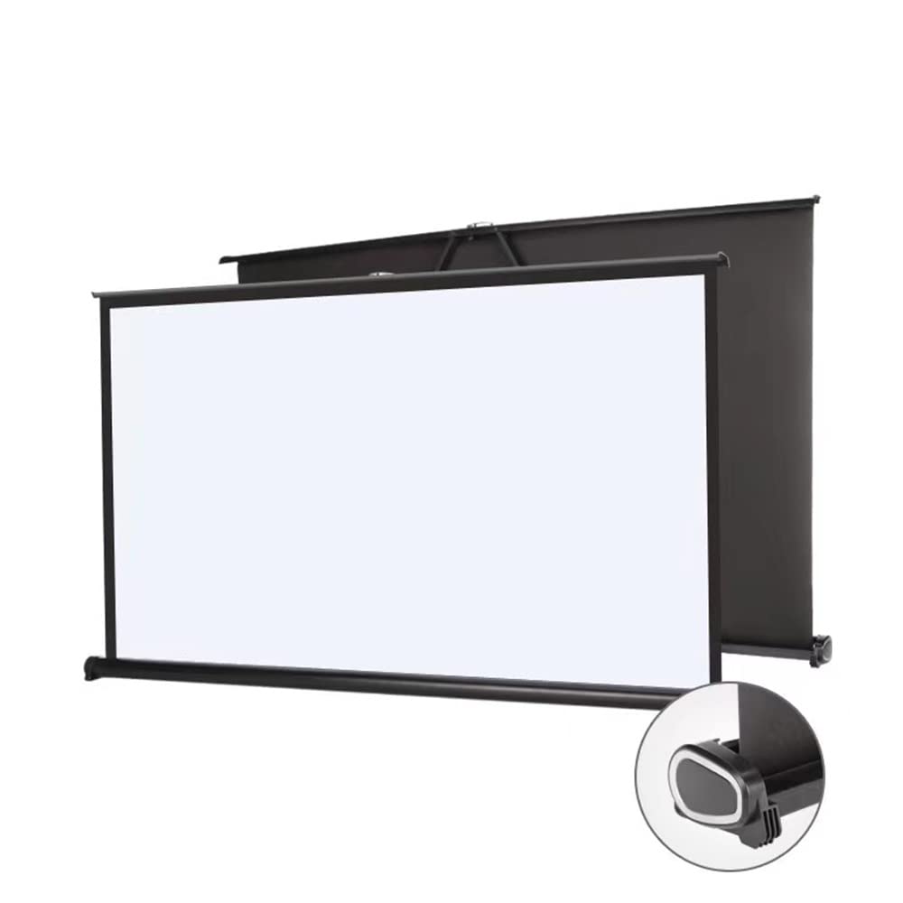 Schermate Di Proiezione Portatili Per Tabletop, Schermo Del Proiettore HD 50 Pollici, Schermo Del Film Pull-up Manuale, Tenda Da Proiettore, Schermo Mobile Per Campeggio/viaggio