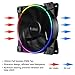 PCCOOLER 120mm Case Fan 3 Pack Computer Case Fans PWM Cooling PC Fans,Dual Light Loop Quiet Fan/Multiple Light Modes with Controller for PC Cases