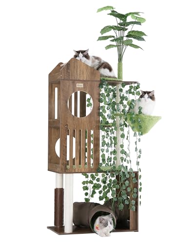 FourFurPets Large Cat Tree with Leaves