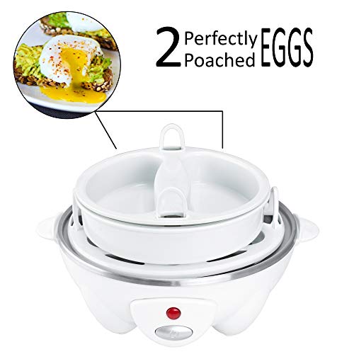 Brentwood Ts-1045W Electric 7 Egg Cooker With Auto Shut Off, White, One Size #TOP2