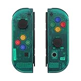 Installationshinweise: Zum Einbau der Teile muss der Controller mit dem Schraubenzieher geöffnet werden. Bitte suchen Sie das Installation-Video „ExtremeRate Switch Joycon New Horizon Style“ oder „lcoRQyX-Ir8“auf Youtube.