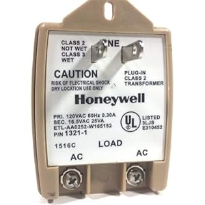 Honeywell Ademco 1321-1 Transformator 16.5VAC 25VA