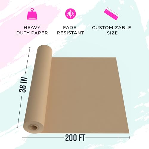 image for Bryco Goods Large Brown Kraft Paper Roll - 36