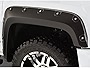 Bushwacker Boss Pocket/Rivet Style Front Fender Flares | 2-Piece Set, Black, Smooth Finish | 40117-02 | Fits 2014-2015 GMC Sierra 1500