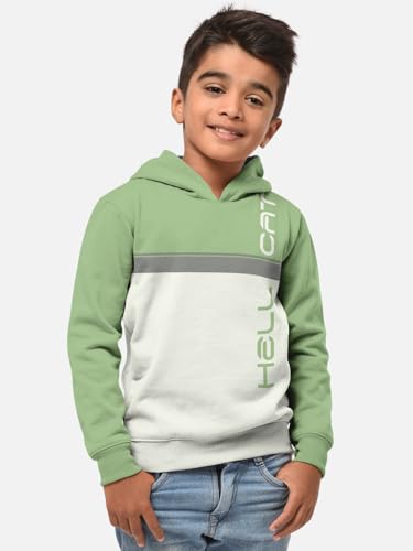 Image of HELLCAT Printed Cotton Blend Full sleeve Hoodie T-shirt Jogger Trackpant Clothing Set for Boys
