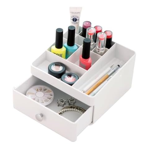 Litem Makeup Organizer – A compact unit for organizing your beauty brands (White) Cover