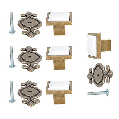 4 conjuntos de maçaneta retro, maçaneta, para a maioria das portas e armários, armários, gavetas, mó