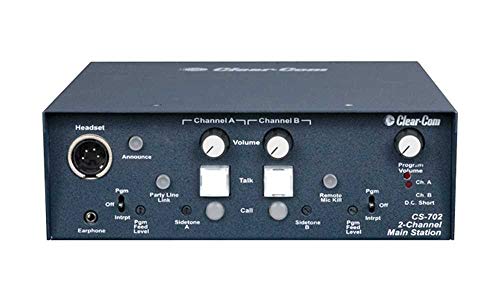 Clear Com CS-702 2-Channel Portable Headset Main Station
