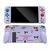 Cute Kawaii Cartoon Design Cover Protective Case for Nintendo Switch - Anti-Scratch Soft Slim Grip Cover Shell Fashion Cool Switch Game Shell for Girls Kids Women - (B)