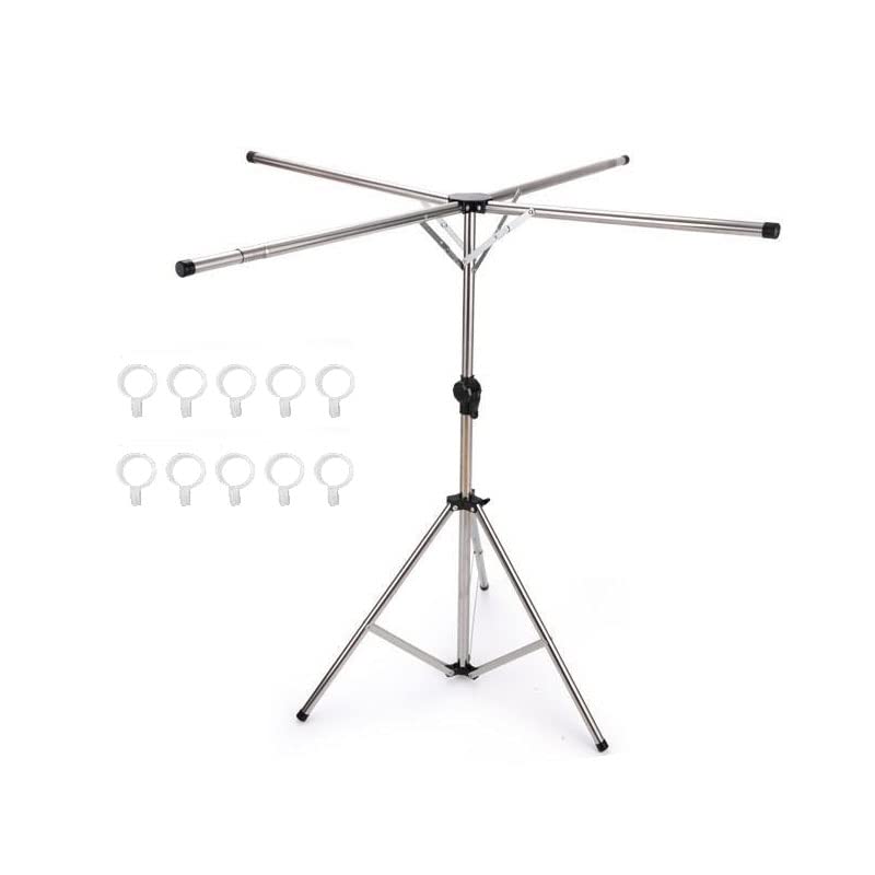 ALIDEALClothes Drying Airer,laundry Racks For Drying Clothes,small Clothes Airer Indoor Folding Telescopic Easy To Fold Put,length: 125~200,height: 105~180,stainless-Edelstahl
