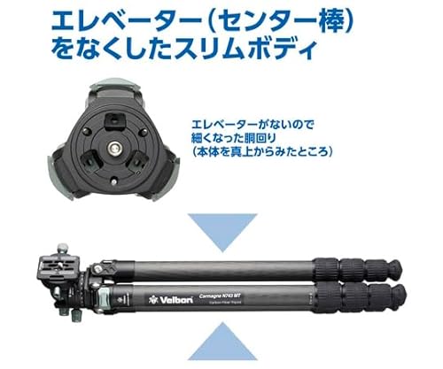 ハクバ Velbon ベルボン 大型カーボン三脚 4段 カルマーニュ CM-N743MT